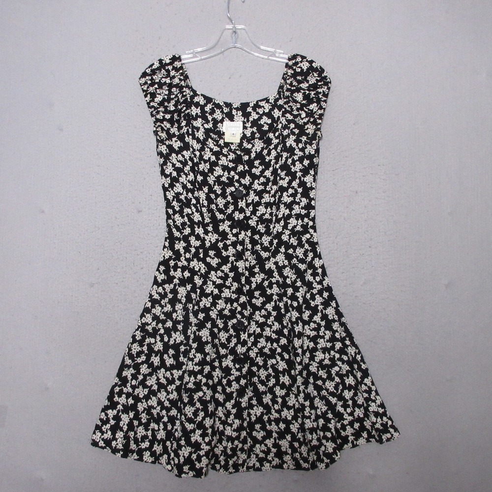 Vintage‎ Moda Intl Dress Floral 90s Y2K Mini Grunge Cottage Core Whimsigoth USA